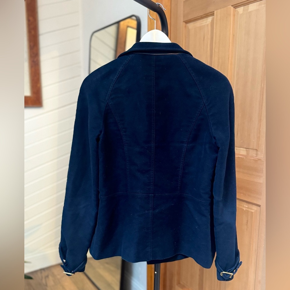 Tory Burch Midnight Blue Pea Coat - Picture 5 of 7